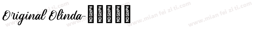 Original Olinda字体转换